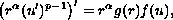 $$
 \big(r^{\alpha}(u')^{p-1}\big)'=r^\alpha g(r)f(u),
 $$