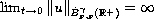 $\lim_{t\to 0}\|u\|_{{\dot B}^{\gamma}_{p, p}(\mathbb{R}^+)}=\infty$