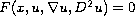 $F(x,u,\nabla u,D^2u)=0$