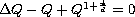 $\Delta Q-Q+Q^{1+\frac 4d}=0$