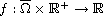 $f:\overline{\Omega}\times \mathbb{R}^+\to \mathbb{R}$