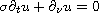 $\sigma \partial_t u + \partial_\nu u =0$