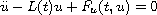 $\ddot{u}-L(t)u+F_u(t,u)=0$