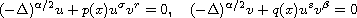 $$
 ( -\Delta )^{\alpha/2}u+ p(x)u^{\sigma }v^{r}=0,\quad
 (-\Delta)^{\alpha/2}v+q(x)u^{s}v^{\beta }=0
 $$