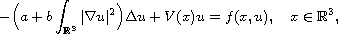 $$
 -\Big(a+b\int_{\mathbb{R}^3}|\nabla u|^2\Big)\Delta u+V(x)u=f(x,u),\quad 
 x\in\mathbb{R}^3,
 $$