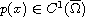 $p(x)\in C^{1}(\overline{\Omega})$