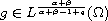 $g\in L^{\frac{\alpha+\beta}{\alpha+\beta-1+q}}(\Omega)$