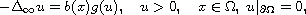 $$
 -\Delta_{\infty} u=b(x)g(u), \quad u>0, \quad x \in \Omega,\;
 u|_{\partial \Omega}=0,
 $$