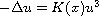 $-\Delta u=K(x)u^{3}$