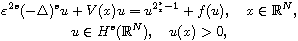 $$\displaylines{
 \varepsilon^{2s}(-\Delta)^{s}u  + V(x)u= u^{2^*_s-1} + f(u) ,
 \quad  x\in\mathbb{R}^N,\cr
 u\in H^{s}(\mathbb{R}^N), \quad u(x) > 0,
 }$$