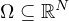 $\Omega\subseteq \mathbb{R}^N$