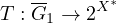 $T:\overline G_1\to 2^{X^*}$